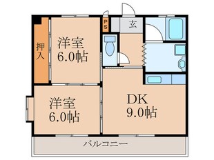 メゾ－ンイワタテⅡの物件間取画像